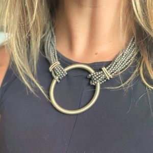 Piano Wire Beaded Necklace